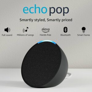 amazon echo pop smart speaker with alexa