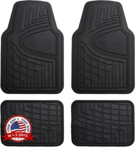 amazon basics 4 piece premium rubber floor mat