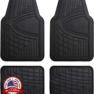 amazon basics 4 piece premium rubber floor mat