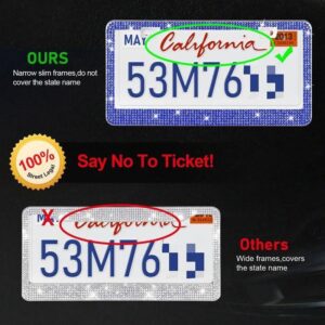 bling license plate frames