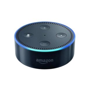 two amazon echo dots (2nd generation) smart speakers black