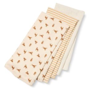 amazon essentials baby girls' swaddle blankets (pack of 3)