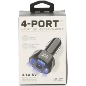 amazon 4 port led usb car charger new electronics