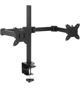amazon basics adjustable dual computer monitor arm mount