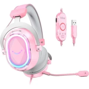 fifine h13 pc gaming headset for ps5 with noise canceling microphone