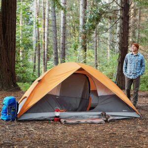 amazon basics 3 season dome design camping tent with rainfly