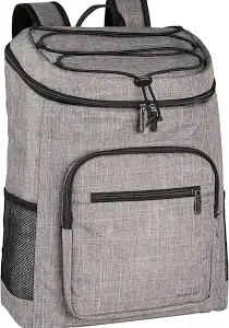 amazon basics insulated cooler backpack 30 can capacity leak proof design gray